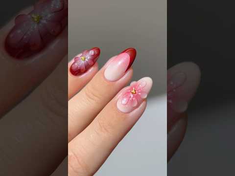 ๐ฅ๐ burgundy aura #nails #nailart #nailpolish #naildesign