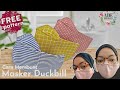 TUTORIAL MENJAHIT MASKER KAIN DUCKBILL | DIY masker kain | Sewing Facemask | DIY Sewing