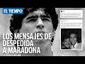 La despedida de Pelé, Cristiano y Falcao a Maradona
