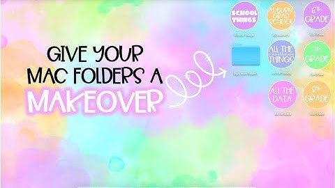 Mac Desktop Folder Icon Makeover