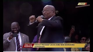 Former President Zuma sings his signature tune 'Umshini wami'