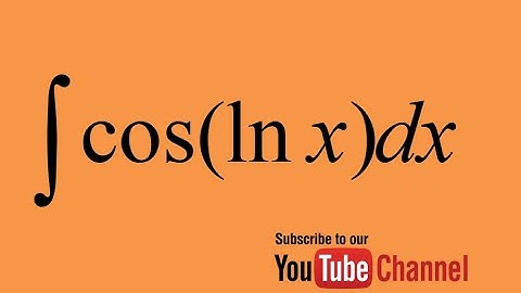 integral of cos(lnx) How to integrate? Integral by substitution Calculus Indefinite Integral