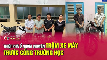 Triệt phá ổ nhóm chuyên trộm xe máy trước cổng trường học