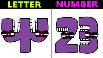 GREEK Alphabet Lore BUT NUMBER LORE Song | Alphabet lore | Animation