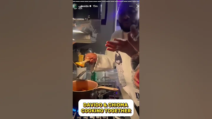Davido & Chef Chioma COOKING Together .. #davido #chioma #foryou