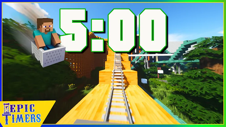 5 Minute Minecraft Roller Coaster Countdown Timer with music RTX 3090