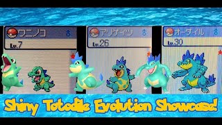Special Pokémon HgSs Epic Shiny Totodile Evolution Showcase!