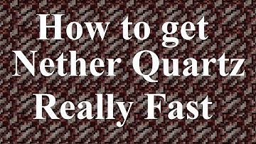 Minecraft Tutorial - How to get Nether Quartz really fast!