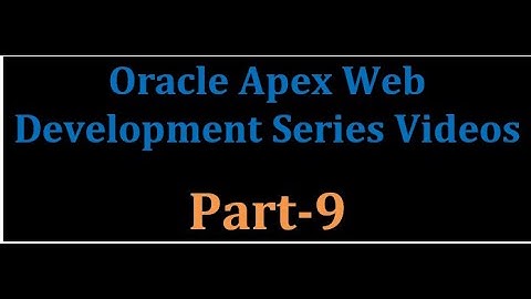 oracle apex tutorial - 9 (How to Edit Menu Wise Title)