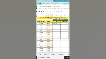 Department wise Employee List #excel #msexcel #msexceltutorial #shorts #shortsvideo #tricks #filter
