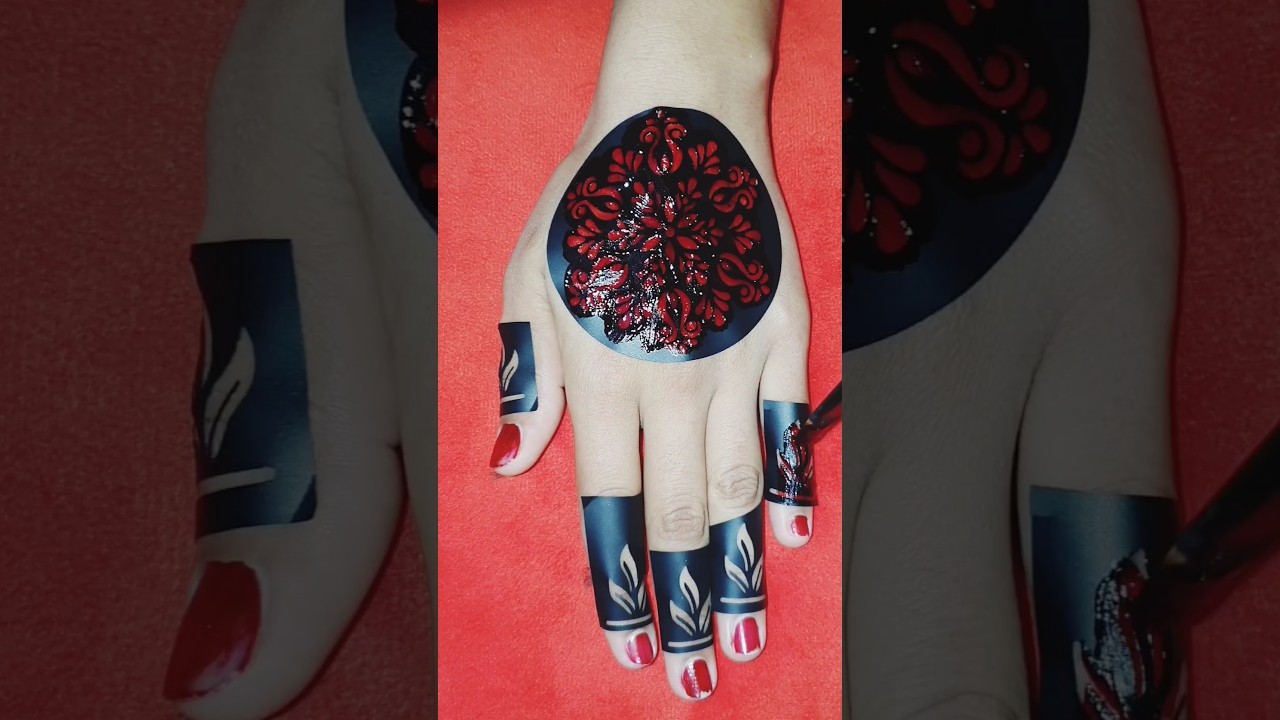 beautiful mehndi sticker design #shorts