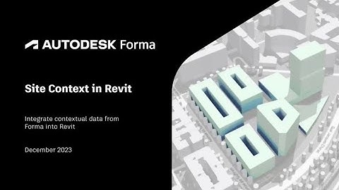 Site Context in Revit via Forma