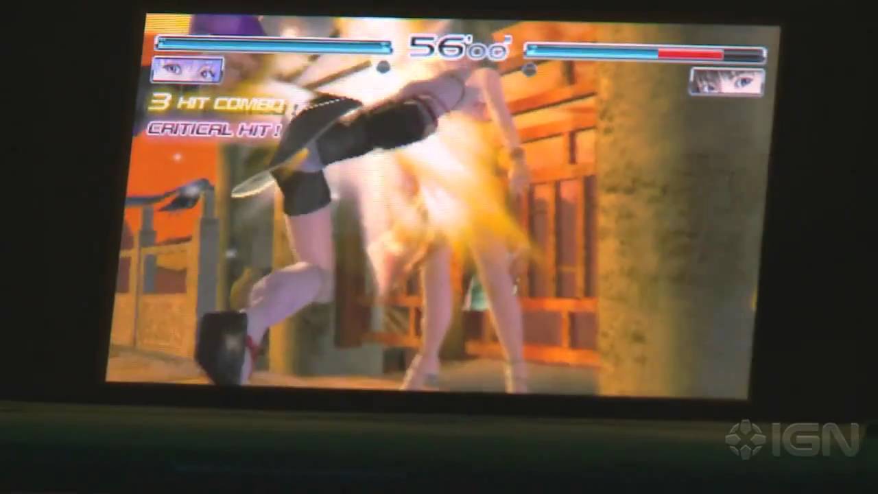 Dead Or Alive Dimensions Nintendo 3ds Girl Fight Gameplay Youtube 