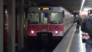 I treni dei tifosi sulla linea M1 di ATM Milano