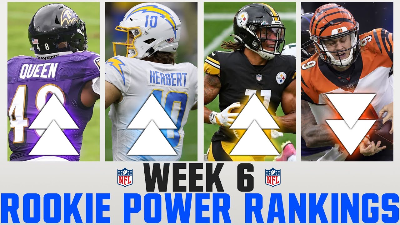 NFL Rookie Power Rankings Week 6 YouTube