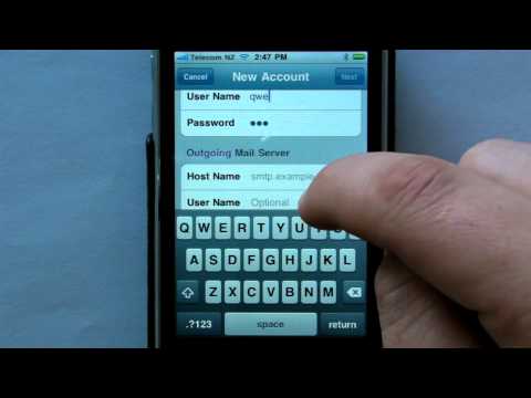 How to setup email on an iPhone