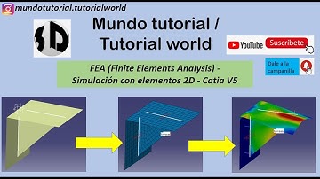 Elementos Finitos. Catia V5. Simulación con elementos 2D