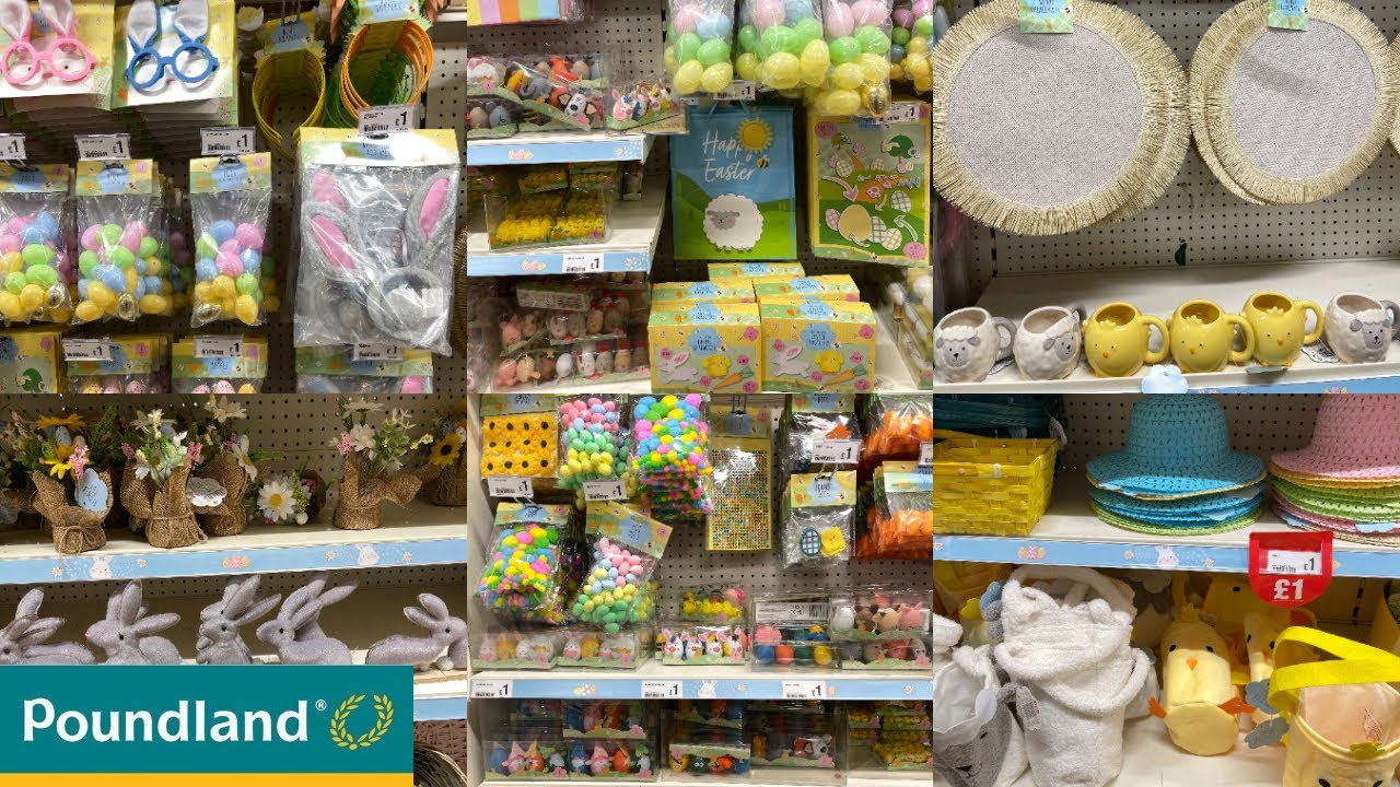 POUNDLAND EASTER COLLECTION WITH PRICE 2022 | POUNDLAND SHOPPING HAUL | TRAVELANDSHOP WITH ME