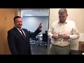 Office skit with david brent lookalike  language insight