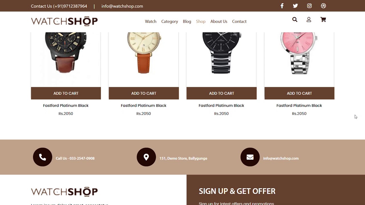 Watch Shopping Website - YouTube