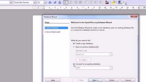 Using MySQL as a source for mail merge in Open Office