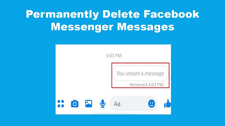 How do I permanently delete messages from Messenger?