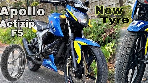 Apollo Actizip F5 Tyre Installed on my Pachu😍 || 2wheelzone ||