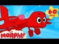 My Red Airplane (+ 1 hour Morphle Mega Vehicle compilation for kids!)