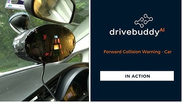 drivebuddyAI - Forward Collision Warning in Action | Car detection