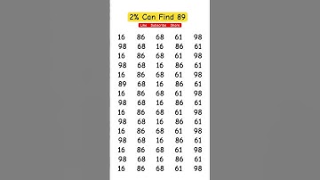 Can You Spot the Number 89 in Just 5 Seconds? #start_quiz