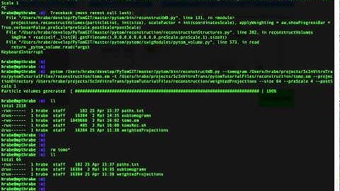 Reconstruct tomogram