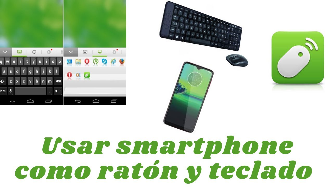 Utilizar smartphone como ratón y teclado (Remote Mouse) YouTube
