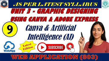 Chapter 3 : Graphic Designing using Canva & Adobe Express || Canva and Artificial Intelligence (AI)