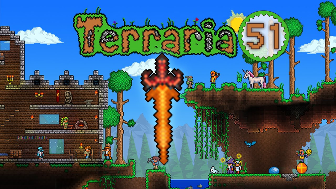 Terraria FIERY GREATSWORD YouTube