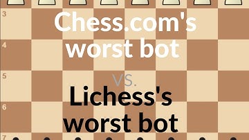 Worst chess.com bot vs. worst Lichess bot (this game made me mad)