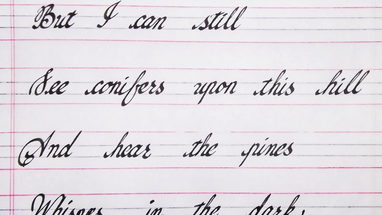 how-to-write-beautiful-handwriting-with-four-lines-notebook-youtube