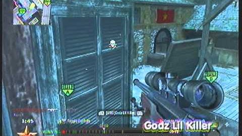 CoD Black Ops: Sweet 720 NoScope SnD Game Winning Killcam!