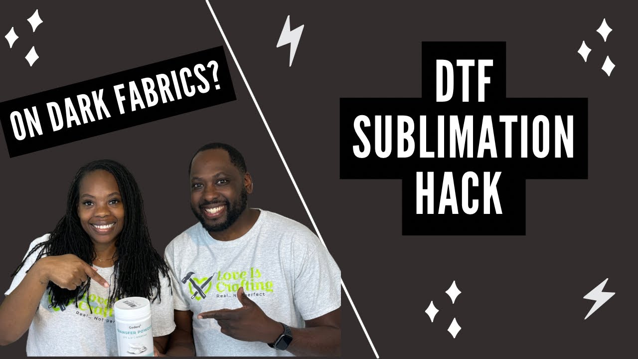 DTF SUBLIMATION HACK ON 100% COTTON DARK SHIRT 