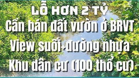 Gồng 3 năm rồi hết gồng nổi anh bảy bán lỗ hơn 2 tỷ lô đất vườn view suối cực đẹp ở BRVT.