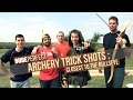 DUDE PERFECT | Archery Trick Shots: Closest To The Bullseye