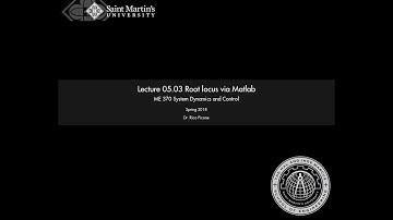 05.03 Root locus via Matlab