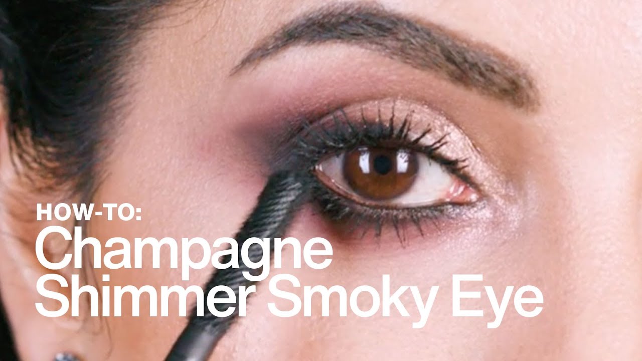How To Champagne Shimmer Smoky Eye