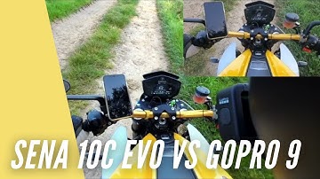 Gopro Hero 9 footage vs Sena 10C Evo and Energica goes kind a off road