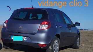 vidange Renault Clio 3 تغيير زيت المحرك والفيلتر وتصفير العداد