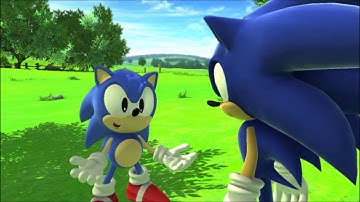 Classic Sonic learns how to homing attack