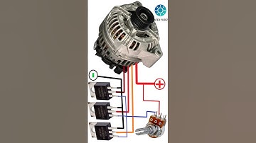 How To Convert Car Alternator To Brushless Motor #zaferyildiz #esc #ahort #shorts #led #electronics