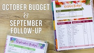 October 2018 Budget and September Budget Follow-up | Real Numbers Family Budget