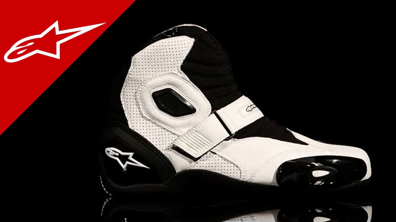 Alpinestars SMX 1 R Motorcycle Boots White