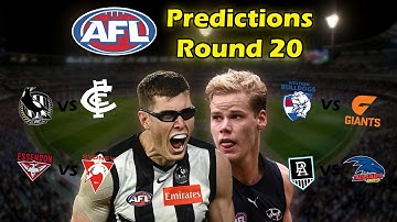 2023 AFL Round Twenty Tips & Predictions