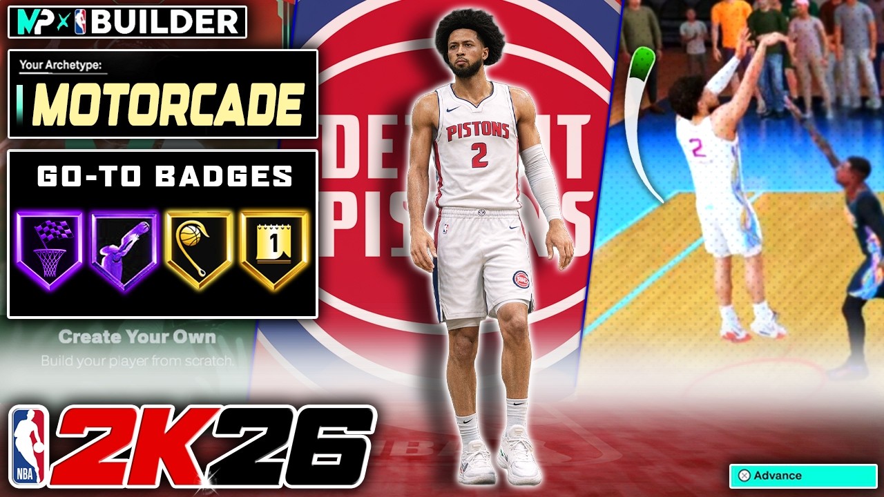 I Recreated Cade Cunningham in NBA 2K26 *Realistic NBA Template Build*